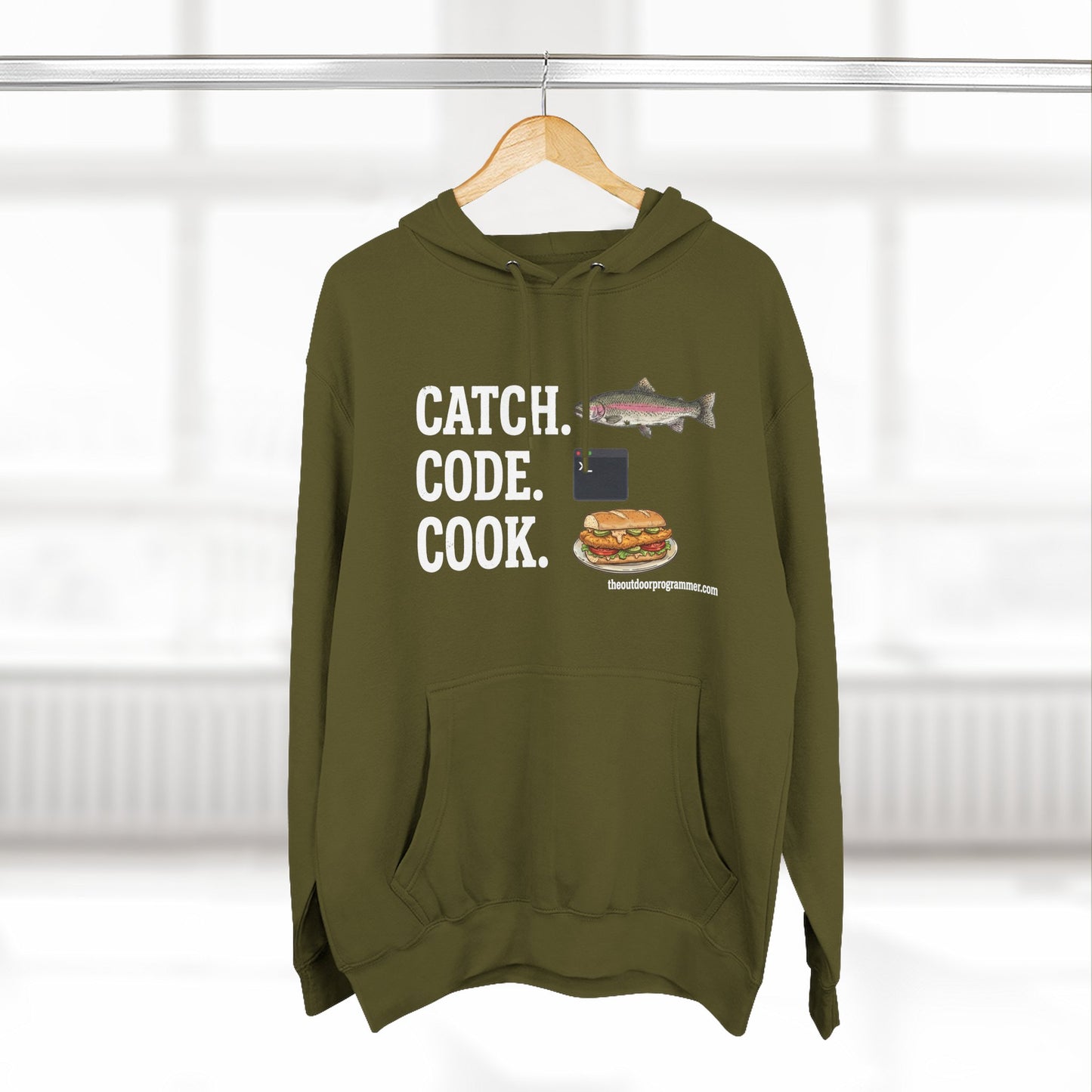 Catch. Code. Cook.